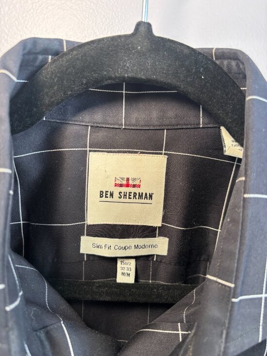 Ben Sherman SlimFit Size Medium 15 1/2 - Picture 2 of 4